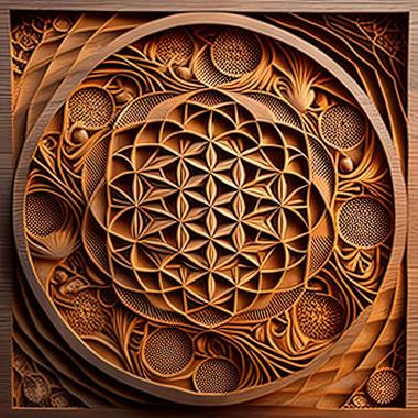 3D model sacred geometry (STL)